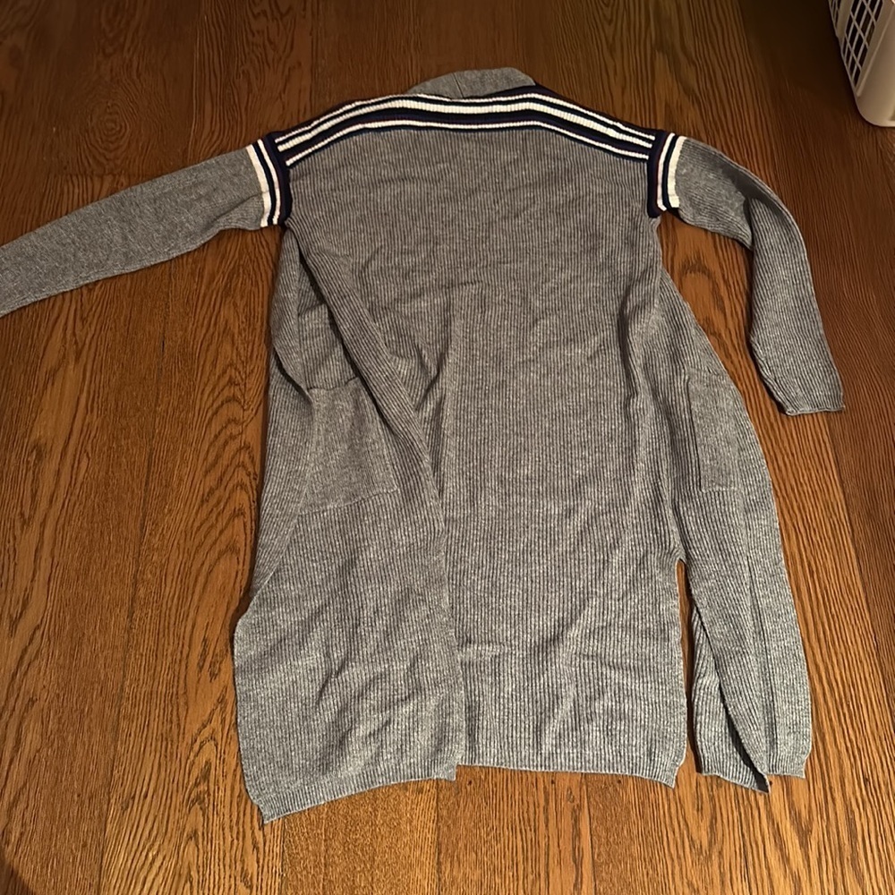 Chunky Gray Longline Cardigan - Picture 4 of 4